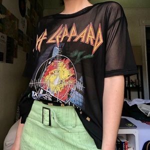 Baggy Mesh Def Leppard T-shirt 🖤